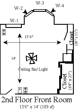 2nd floor front floor plan