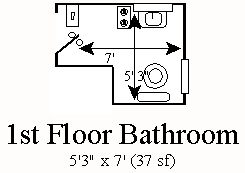 The First Floor Bathroom Floorplan