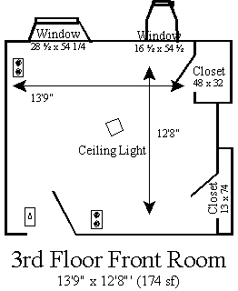 3rd floor front floor plan